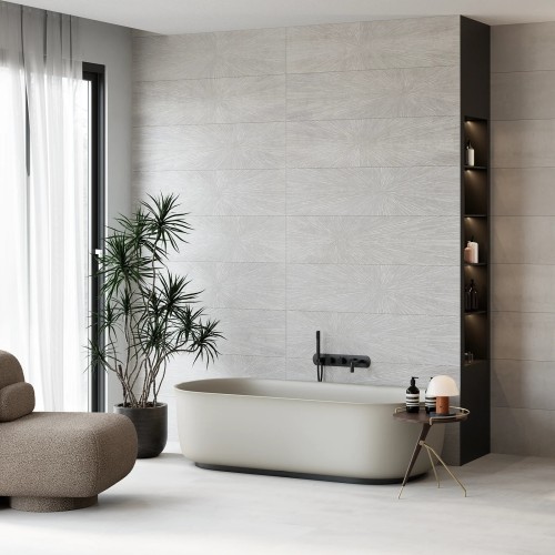 Ionic White Impact Decor Lustre 30x120cm (set of 2)