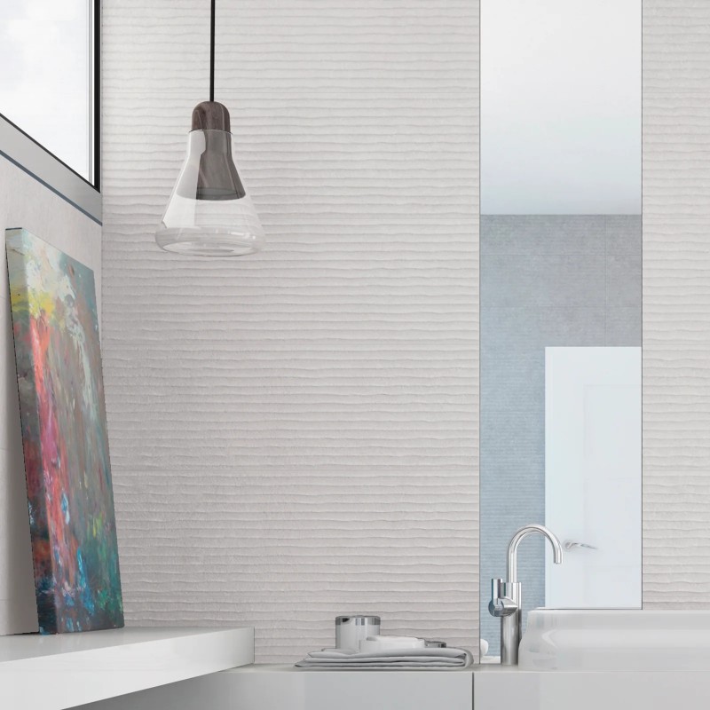 Light Stone Score White Matt 30x90cm (box of 4)