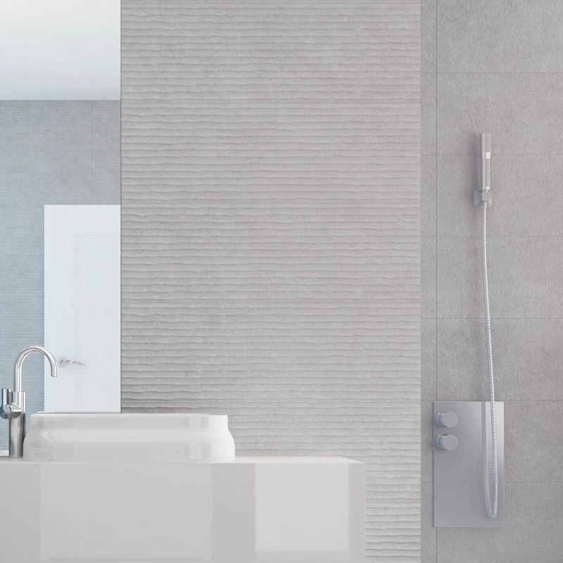 Light Stone Score Grey Matt 30x90cm (box of 4)