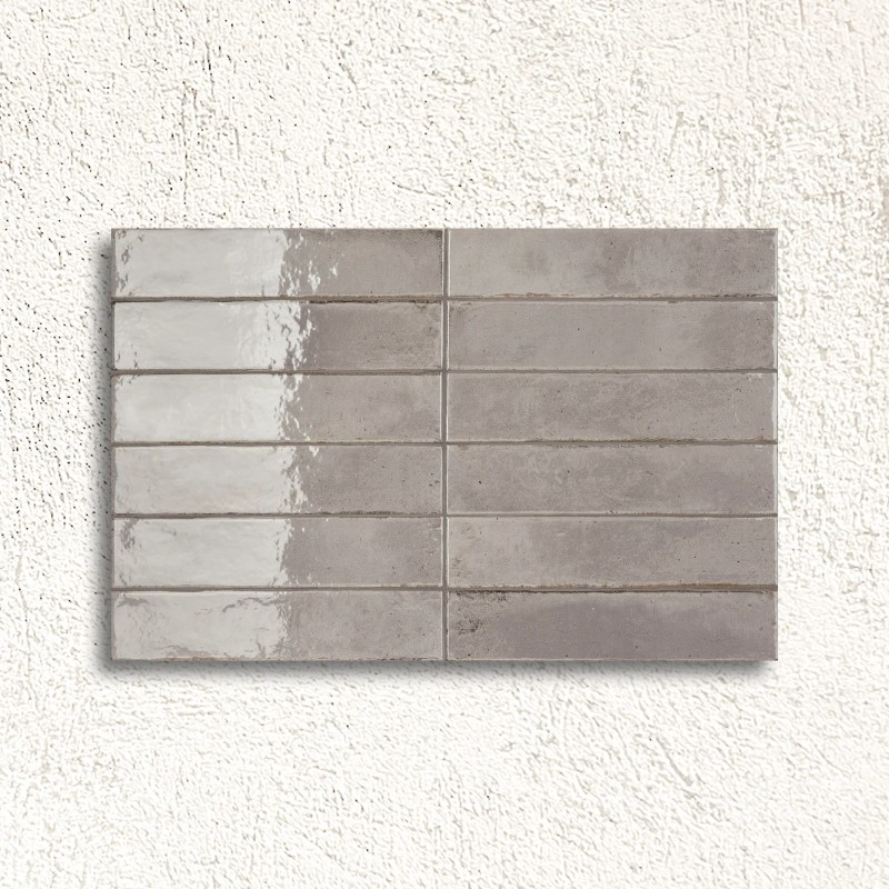 Lisbon Raku Grey Shine Gloss 5.6x26.7cm (box of 48)