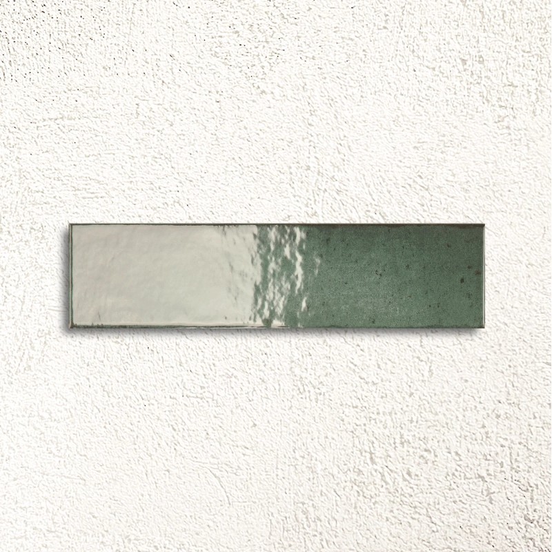 Lisbon Raku Green Jade Shine Gloss 5.6x26.7cm (box of 48)