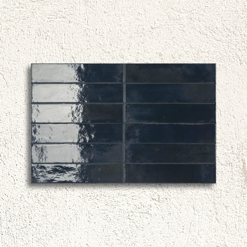 Lisbon Raku Blue Cobalt Shine Gloss 5.6x26.7cm (box of 48)