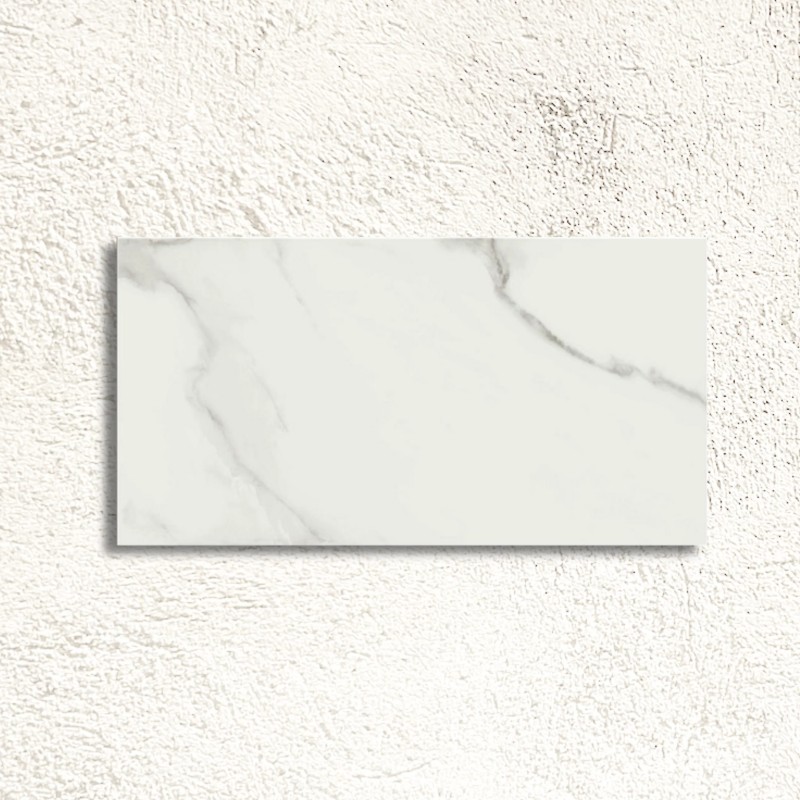 Lumiere White Wall and Floor Satin 30x60cm (box of 7)