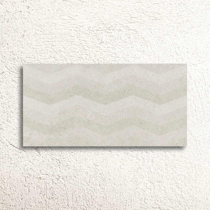 Moonstone White Struktura ZigZag Decor 29.8x59.8cm (box of 9)