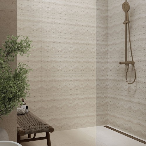 Moonstone Crema Struktura ZigZag Decor 29.8x59.8cm (box of 9)