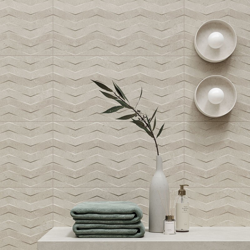 Moonstone Crema Struktura ZigZag Decor 29.8x59.8cm (box of 9)