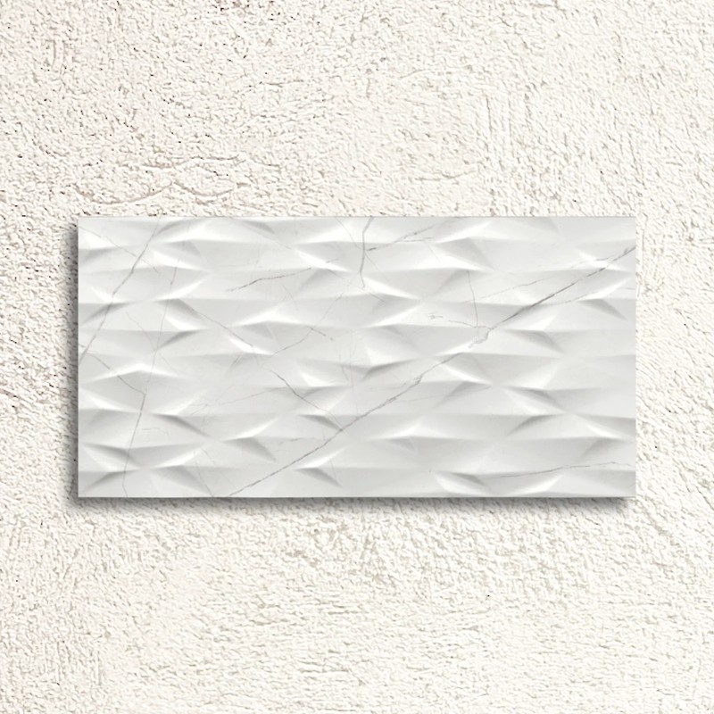 Muse White Prisma Dec Matt 30x60cm (box of 8)