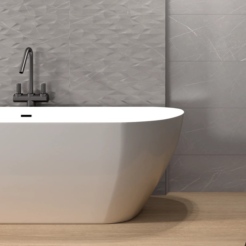 Muse Grey Prisma Dec Matt 30x60cm (box of 8)