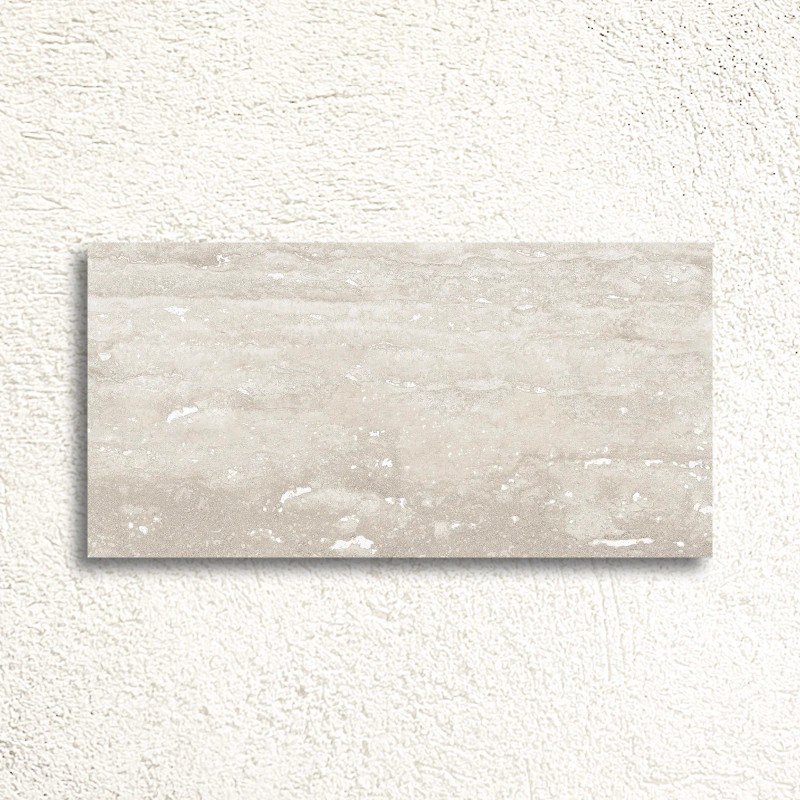 Pure Travertine Grey Gloss Wall Tile 30x60cm (box of 8)