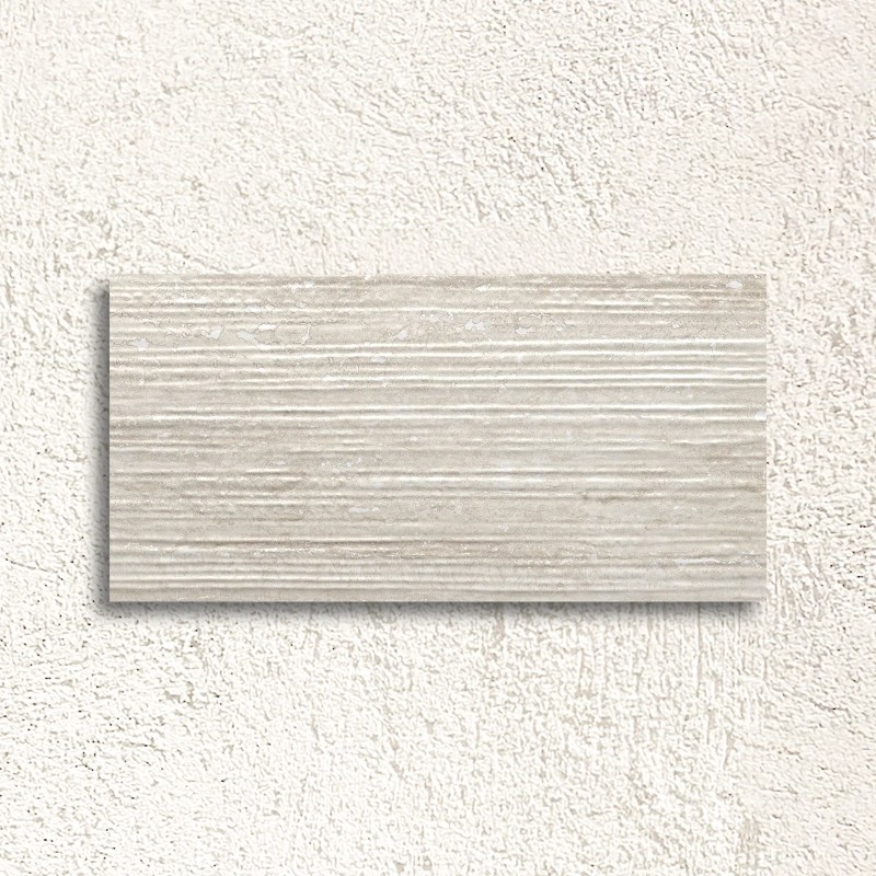 Pure Travertine Groove Grey Matt Wall Tile 30x60cm (box of 8)