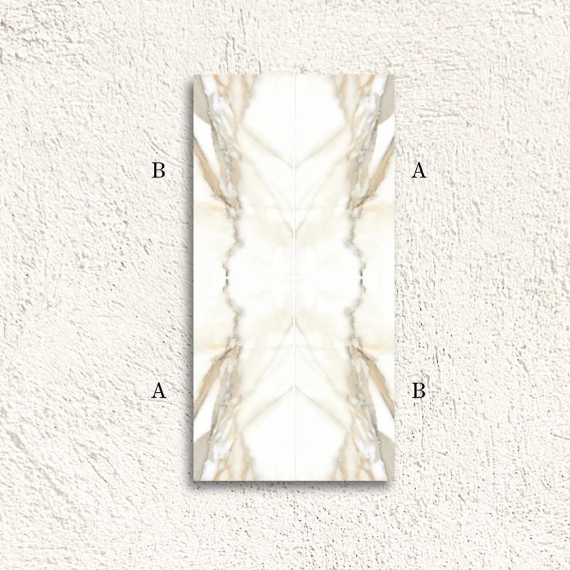 Reflect Calacatta Decor A Bookmatch Polished 60x120cm (box of 2)