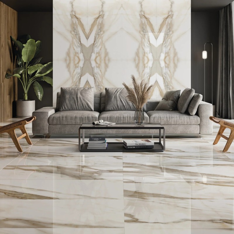 Reflect Calacatta Decor B Bookmatch Polished 60x120cm (box of 2)