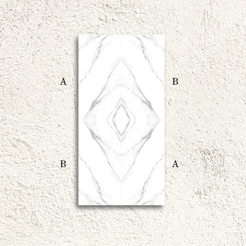 Reflect Carrara Decor A Bookmatch Polished 60x120cm (box of 2)