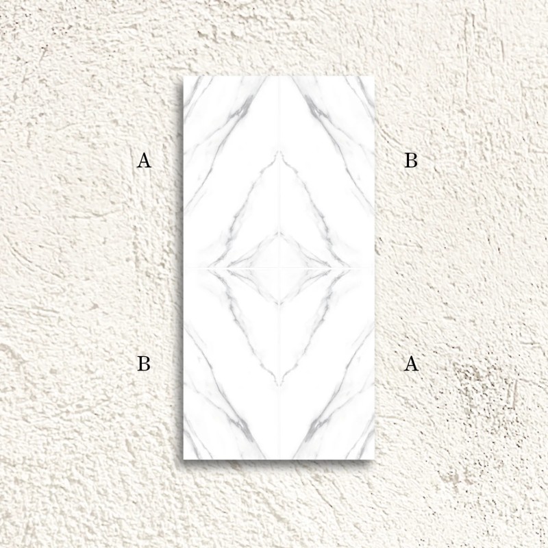 Reflect Carrara Decor A Bookmatch Polished 60x120cm (box of 2)