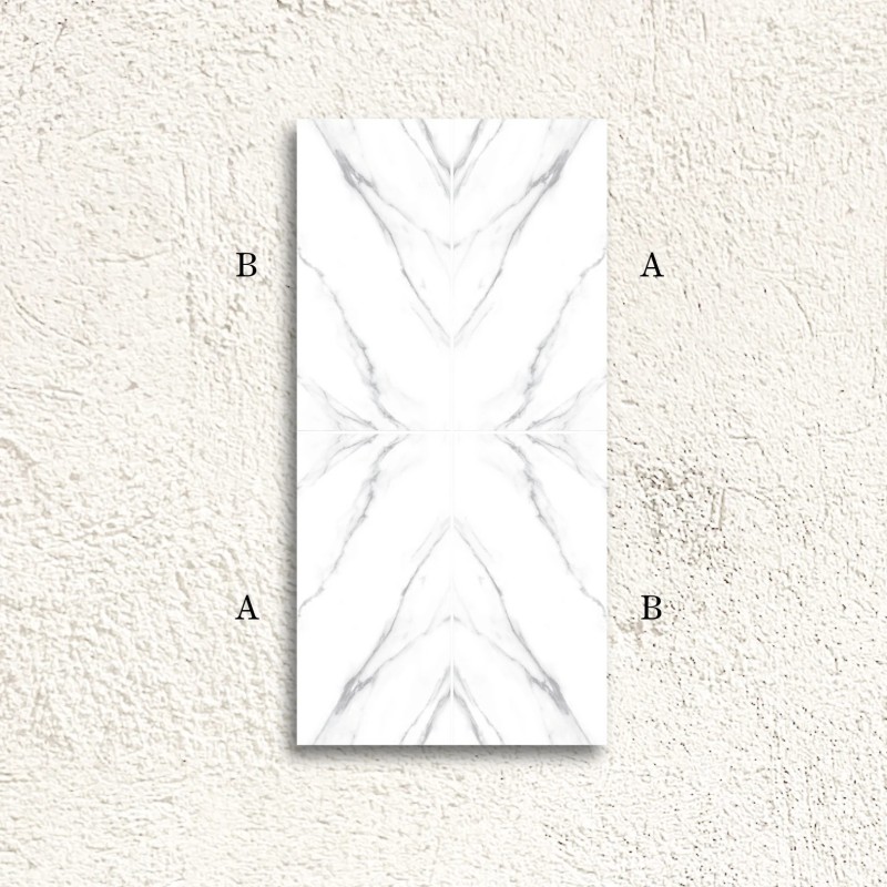 Reflect Carrara Decor B Bookmatch Polished 60x120cm (box of 2)
