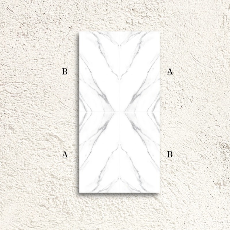 Reflect Carrara Decor B Bookmatch Polished 60x120cm (box of 2)