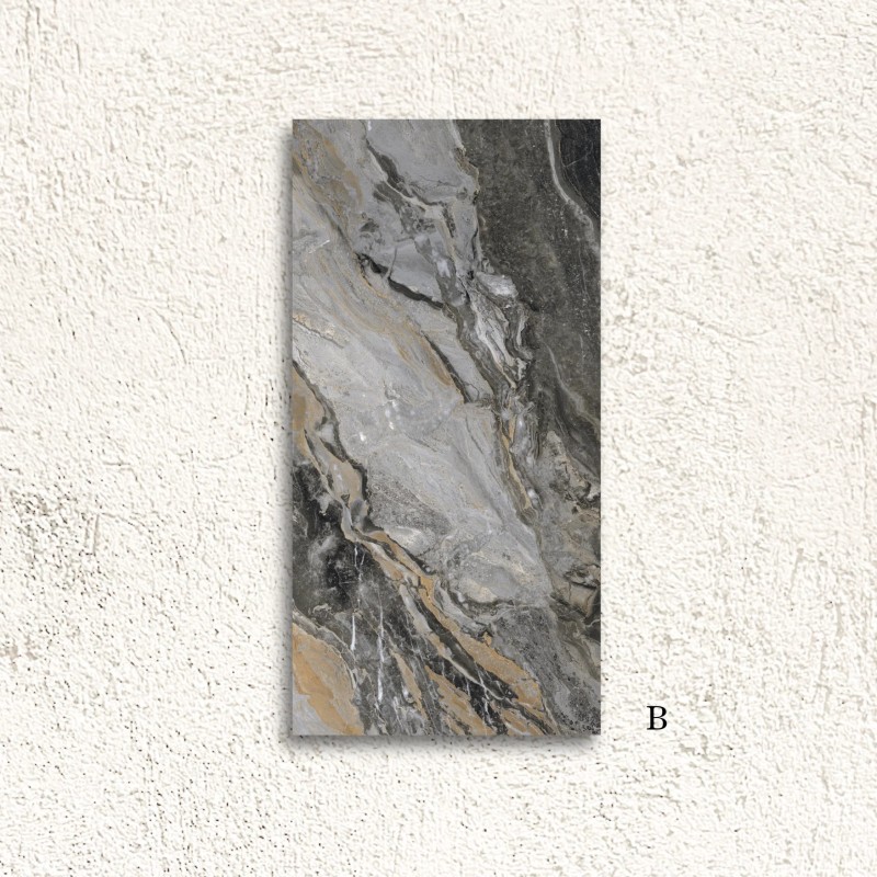 Reflect Oriboco Black Decor B Bookmatch Polished 60x120cm (box of 2)