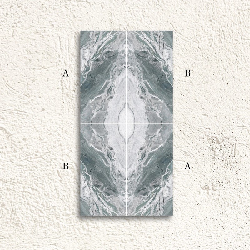 Reflect Oriboco Aqua Decor B Bookmatch Polished 60x120cm (box of 2)