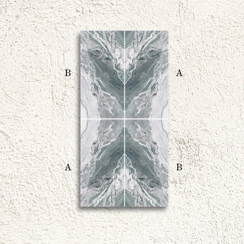 Reflect Oriboco Aqua Decor B Bookmatch Polished 60x120cm (box of 2)