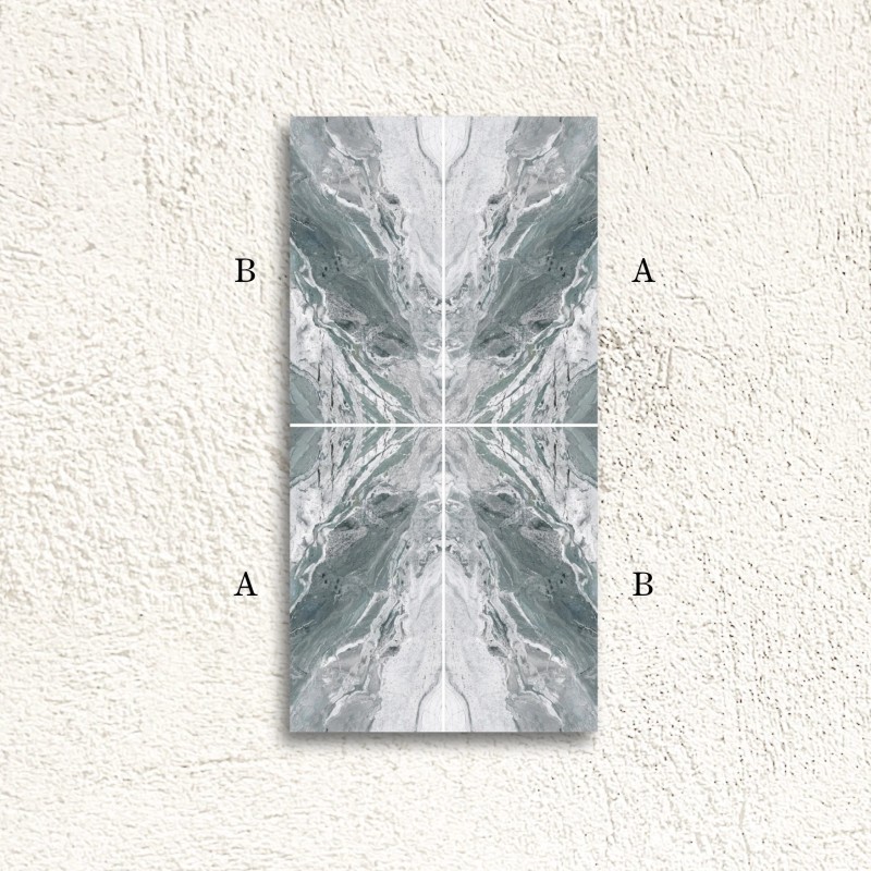 Reflect Oriboco Aqua Decor B Bookmatch Polished 60x120cm (box of 2)