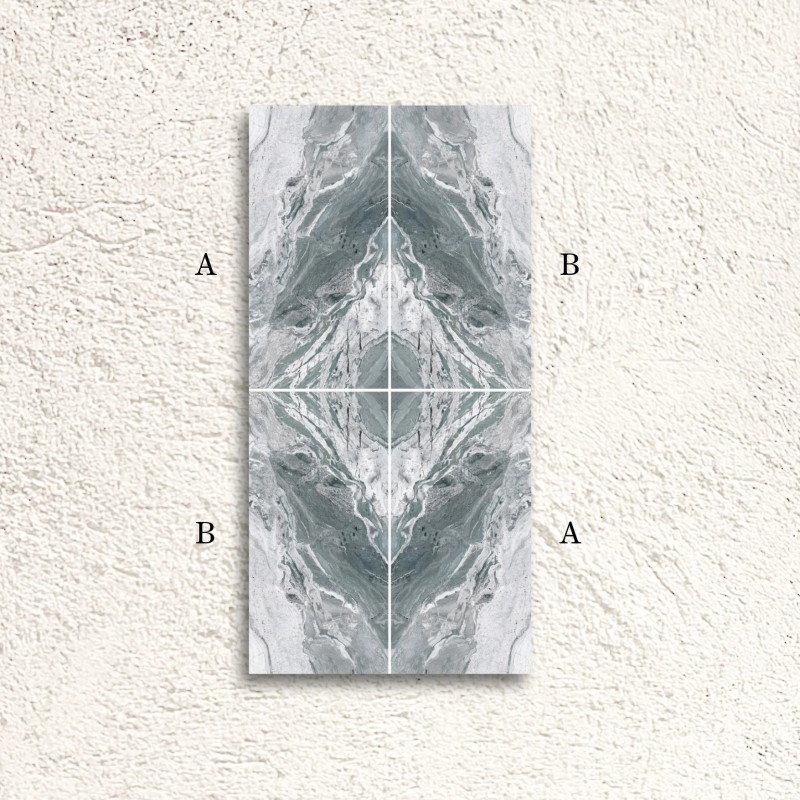 Reflect Oriboco Aqua Decor B Bookmatch Polished 60x120cm (box of 2)