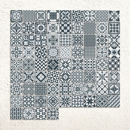 Rustic Taco Heritage Black Matt 16.5x16.5cm (box of 20)