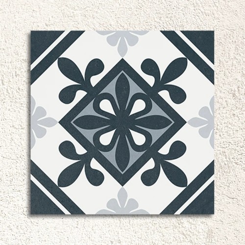 Rustic Taco Heritage Black Matt 16.5x16.5cm (box of 20)