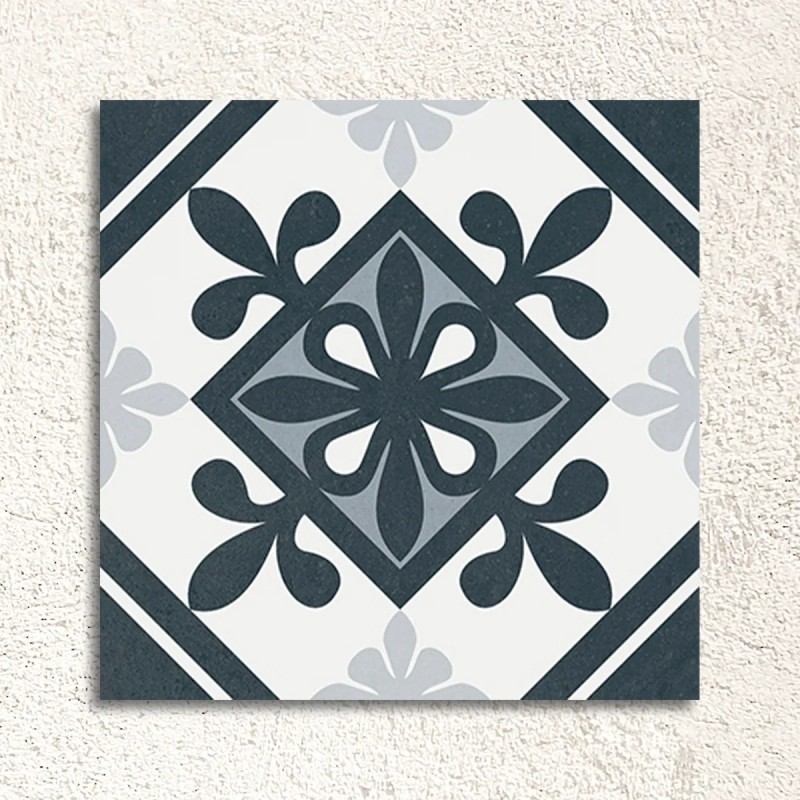 Rustic Taco Heritage Black Matt 16.5x16.5cm (box of 20)