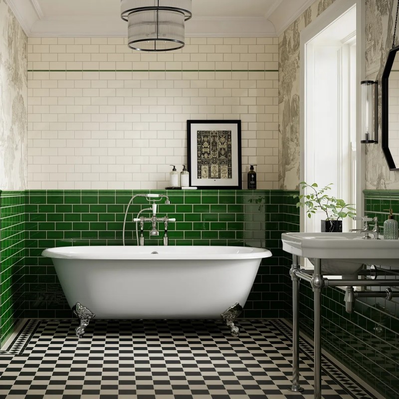 Windsor Balmoral Green Gloss 7.5x15cm (box of 88)