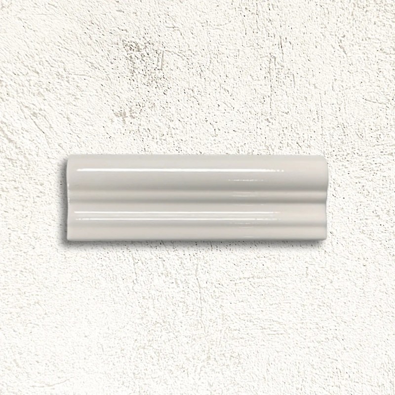 Windsor Antique White Moldura Italiana Gloss 5x15cm