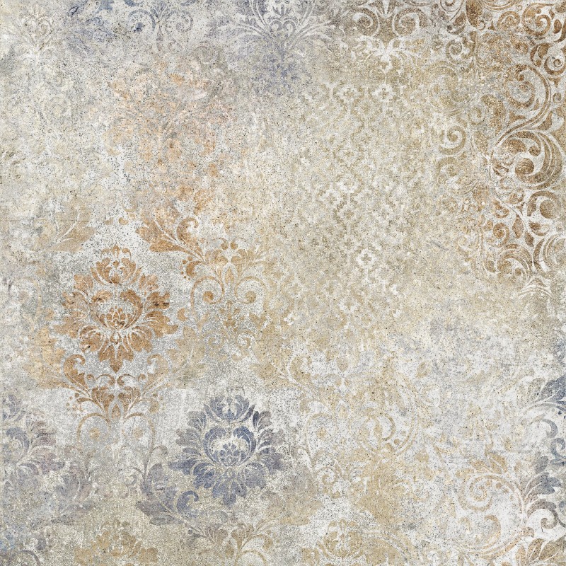 Bohemy Blue Patterned Matt 60x60cm (box of 5)