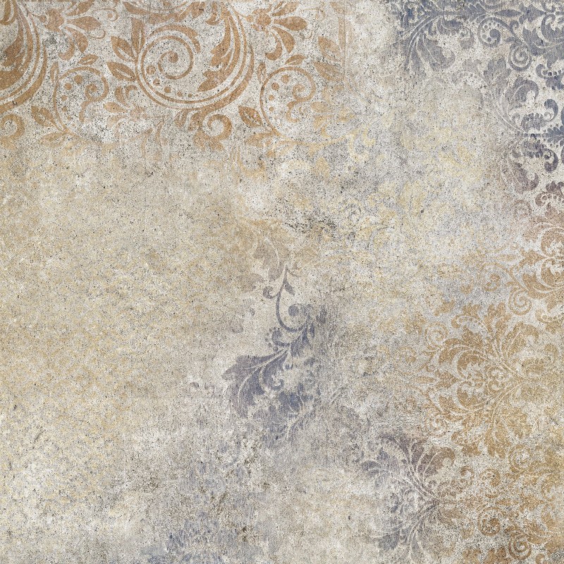 Bohemy Blue Patterned Matt 60x60cm (box of 5)
