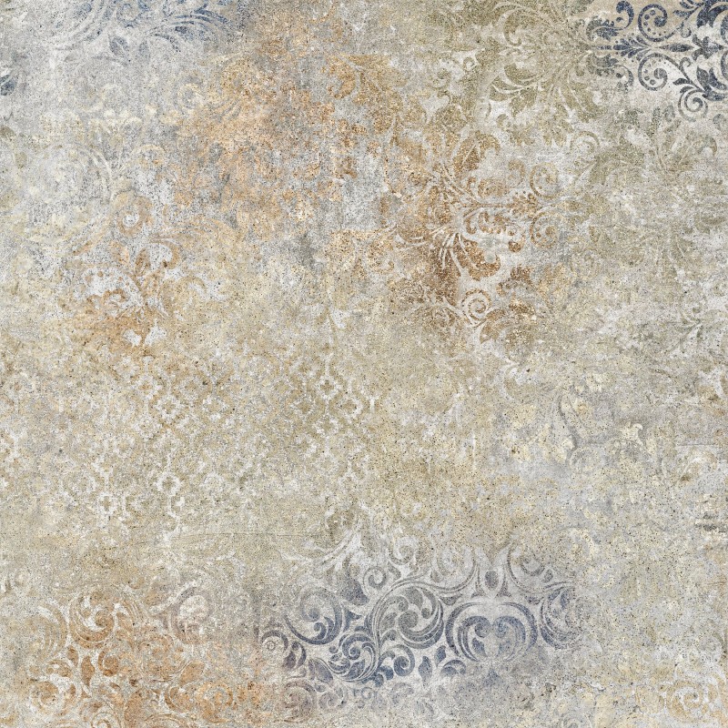 Bohemy Blue Patterned Matt 60x60cm (box of 5)