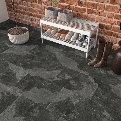 Newstone Shadow Black Matt 40x60cm (box of 6)