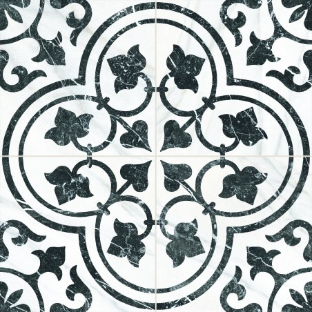 Bourton Merzoni Ornate Marquina Matt 45.2x45.2cm (box of 6)