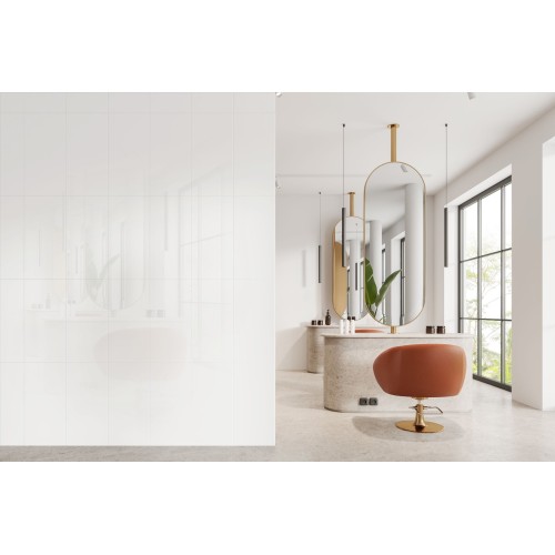 Flat White Ceramic Gloss 30x60cm (box of 5)