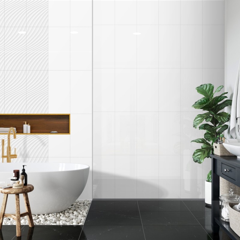 Flat White Ceramic Gloss 30x60cm (box of 5)