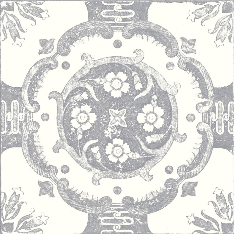 Nikea Grey Patterned Matt 20x20cm (box of 25)
