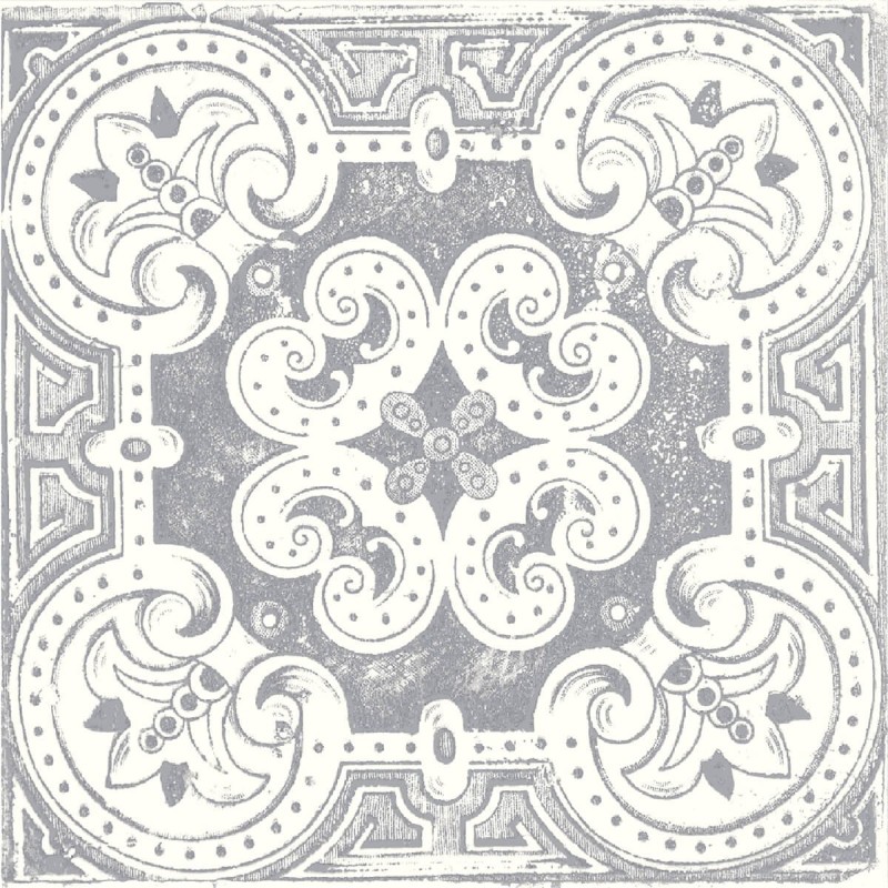 Nikea Grey Patterned Matt 20x20cm (box of 25)