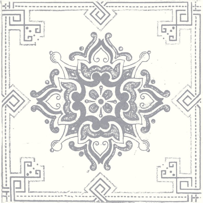 Nikea Grey Patterned Matt 20x20cm (box of 25)