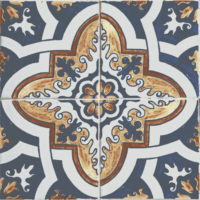 Nikea Multicolour Patterned Matt 20x20cm (box of 25)