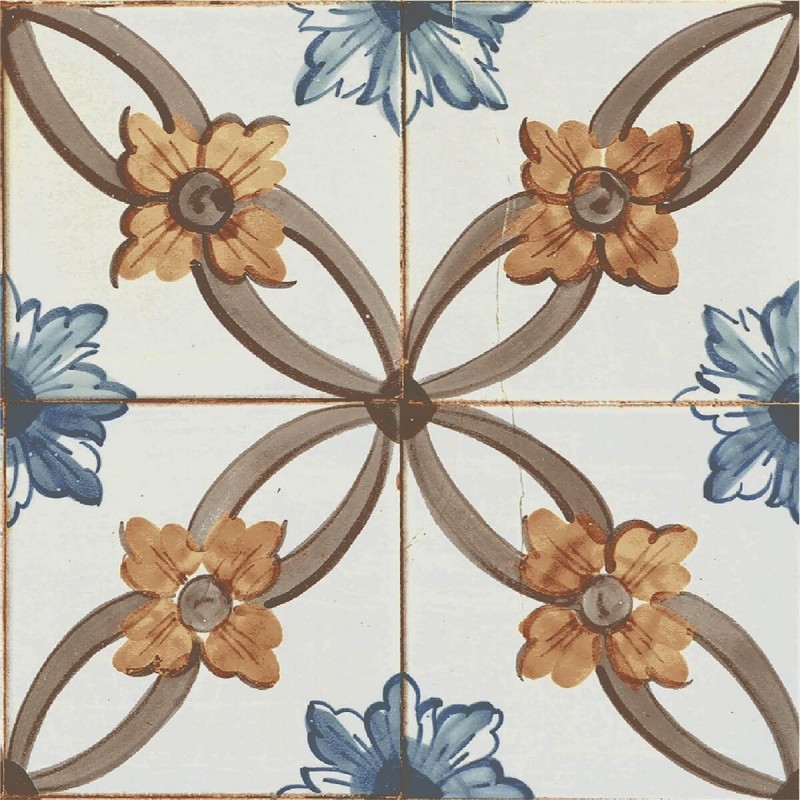 Nikea Multicolour Patterned Matt 20x20cm (box of 25)