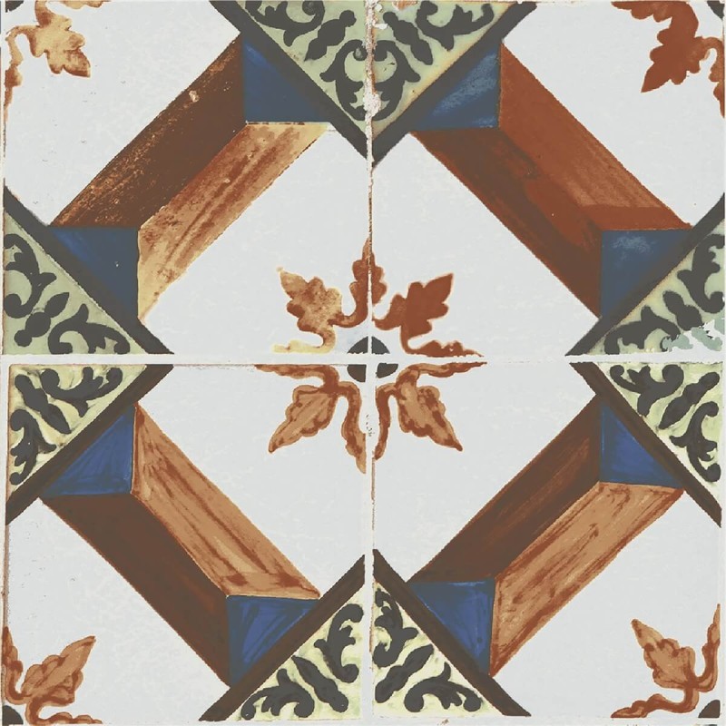 Nikea Multicolour Patterned Matt 20x20cm (box of 25)