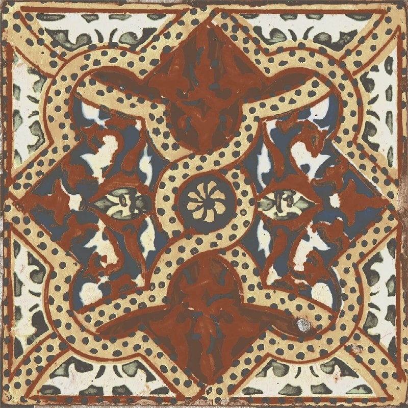 Nikea Multicolour Patterned Matt 20x20cm (box of 25)