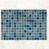 Aquastyle Forest Blue Mosaic Gloss 25x25mm 31.1x46.7cm 