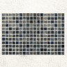 Aquastyle Arrecife Iridis Grey Mosaic Gloss 25x25mm 31.1x46.7cm 