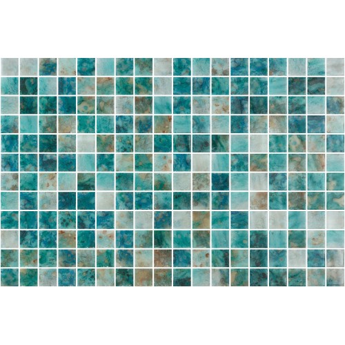 Aquastyle Krabi Mosaic Gloss 25x25mm 31.1x46.7cm 