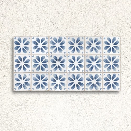 Dakota Ice Flora Decor Gloss 32x62.5cm (box of 5)