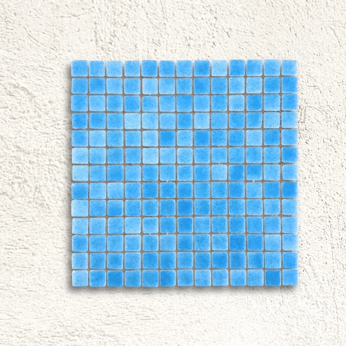 Niebla Foggy Light Blue (PS50) Mosaic Gloss 25x25mm 33.3x33.3cm 