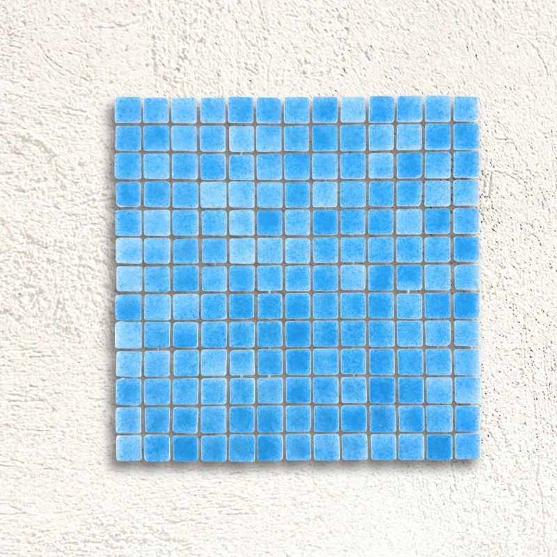 Niebla Foggy Light Blue (PS50) Mosaic Gloss 25x25mm 33.3x33.3cm 